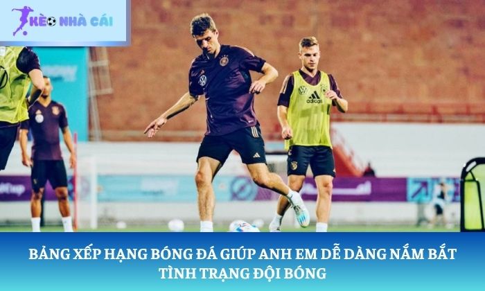 Bảng xếp hạng bóng đá giúp anh em dễ dàng nắm bắt tình trạng đội bóng