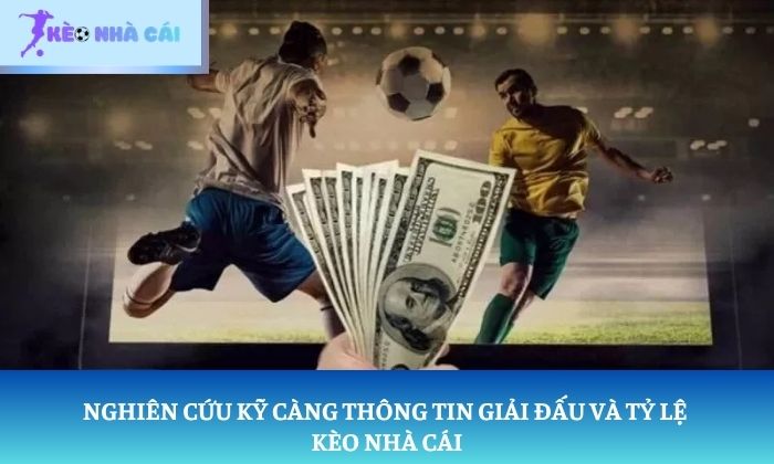 Nghiên cứu kỹ càng thông tin giải đấu và tỷ lệ kèo nhà cái