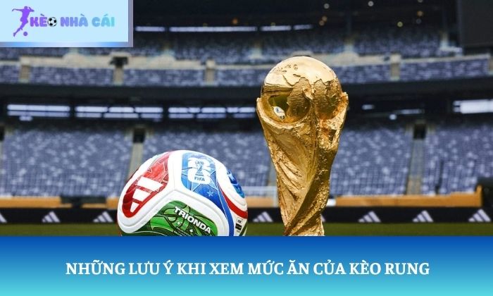 Những lưu ý khi xem mức ăn của kèo rung